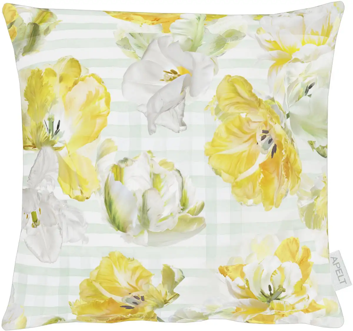 

АПЕЛЬТ декоративная подушка "6405", чехол с наполнителем, 1 шт APELT 48х48 см, желтый