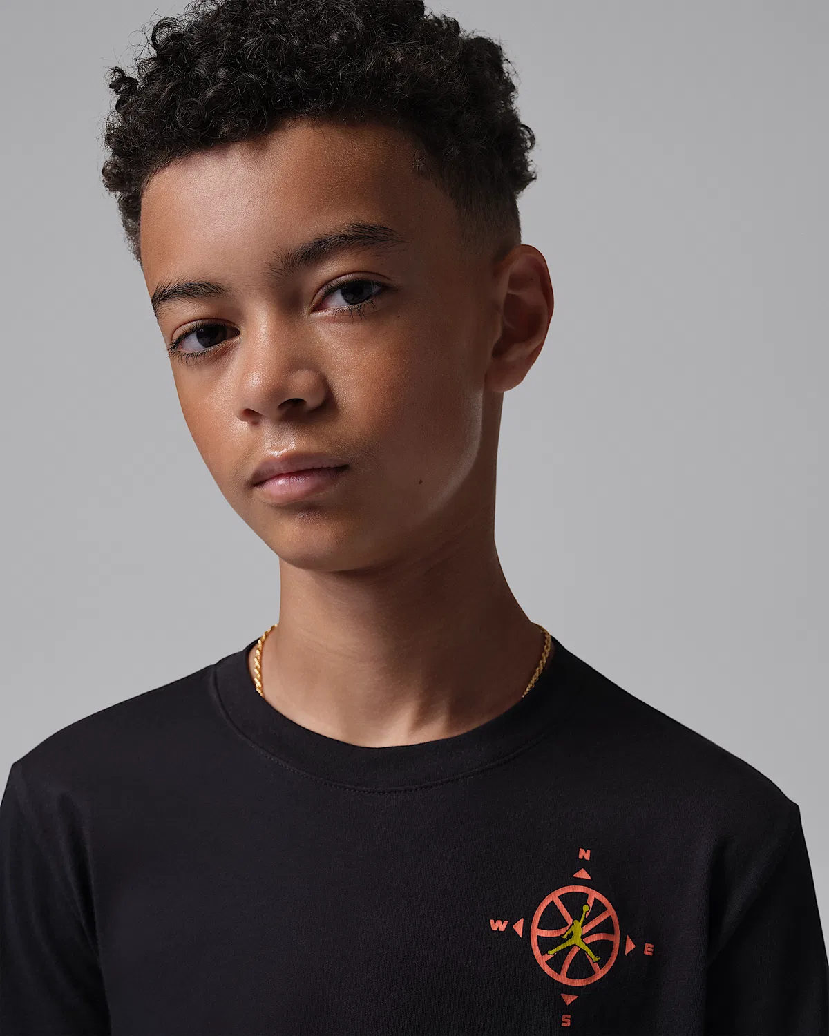 Детская футболка Jumpman Compass Jordan, Black — фото 3