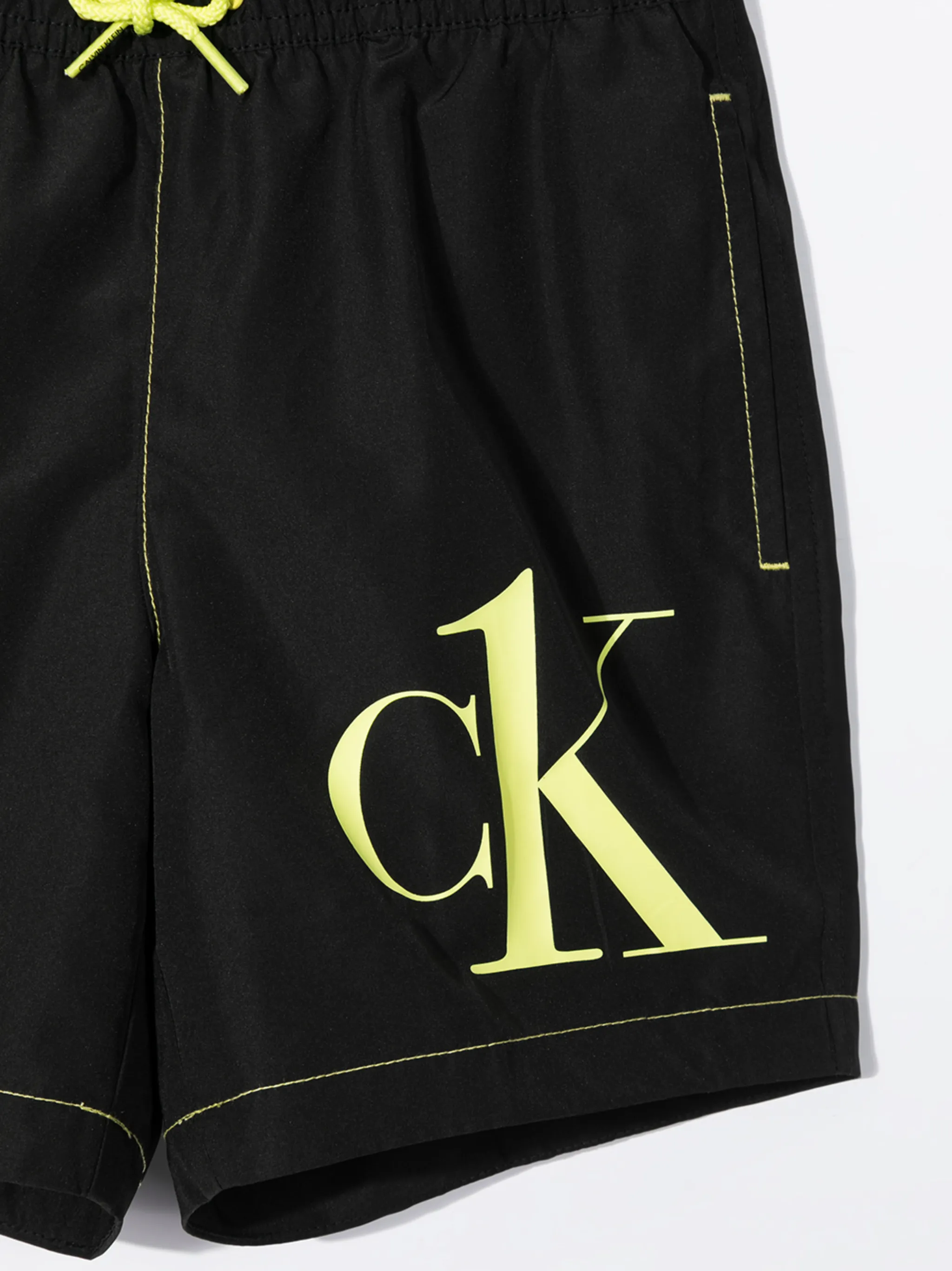 Плавки-шорты с логотипом Calvin Klein Kids, черный — фото 3