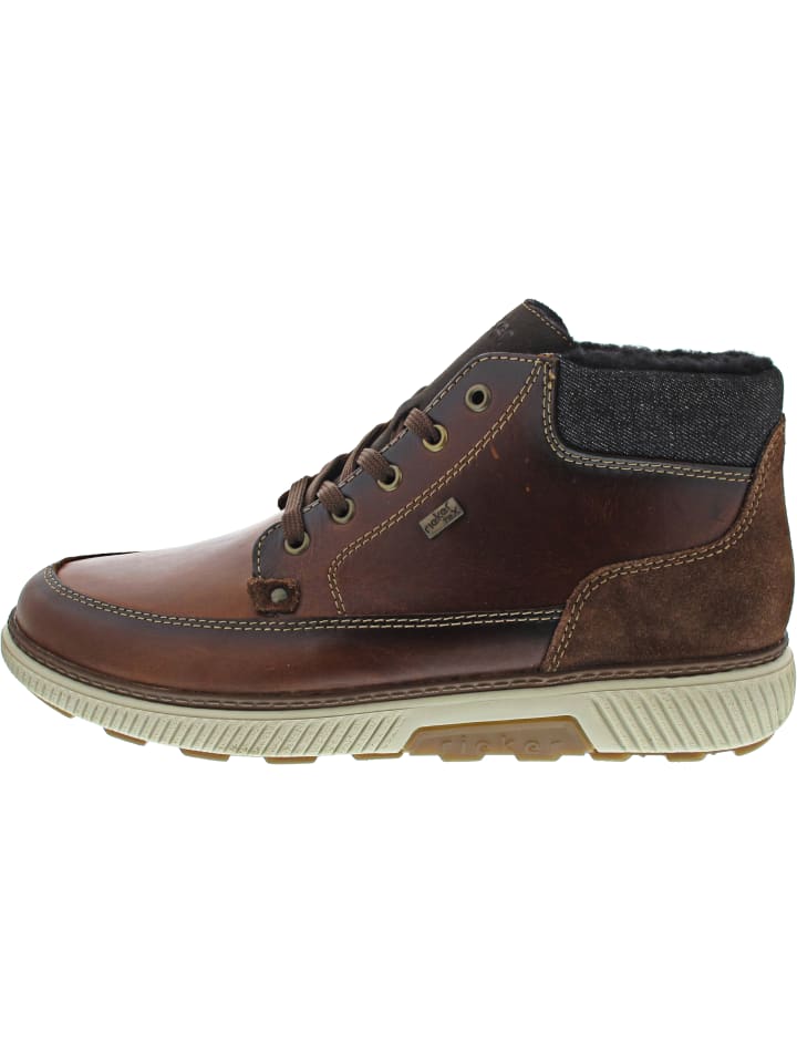 

Rieker Коричневые ботильоны на шнуровке