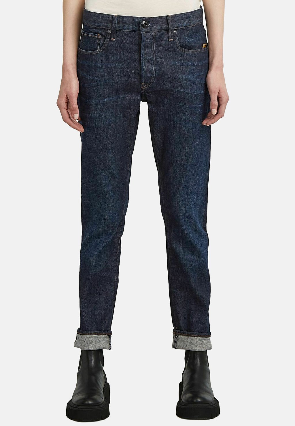 

Джинсы облегающего кроя SLIM SELVEDGE G-STAR, темно-синий