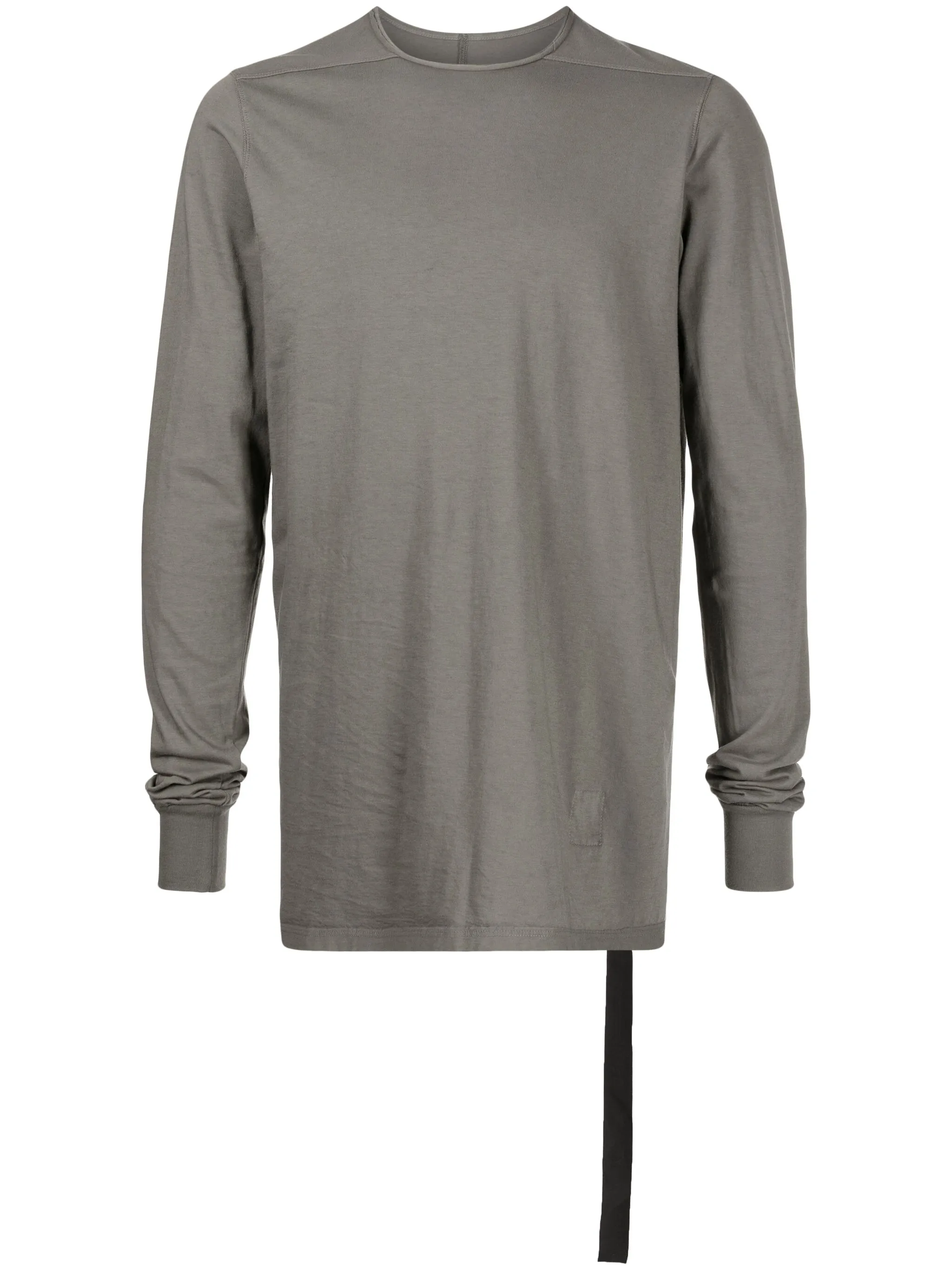 

Футболка с длинными рукавами и кулиской Rick Owens Drkshdw, серый