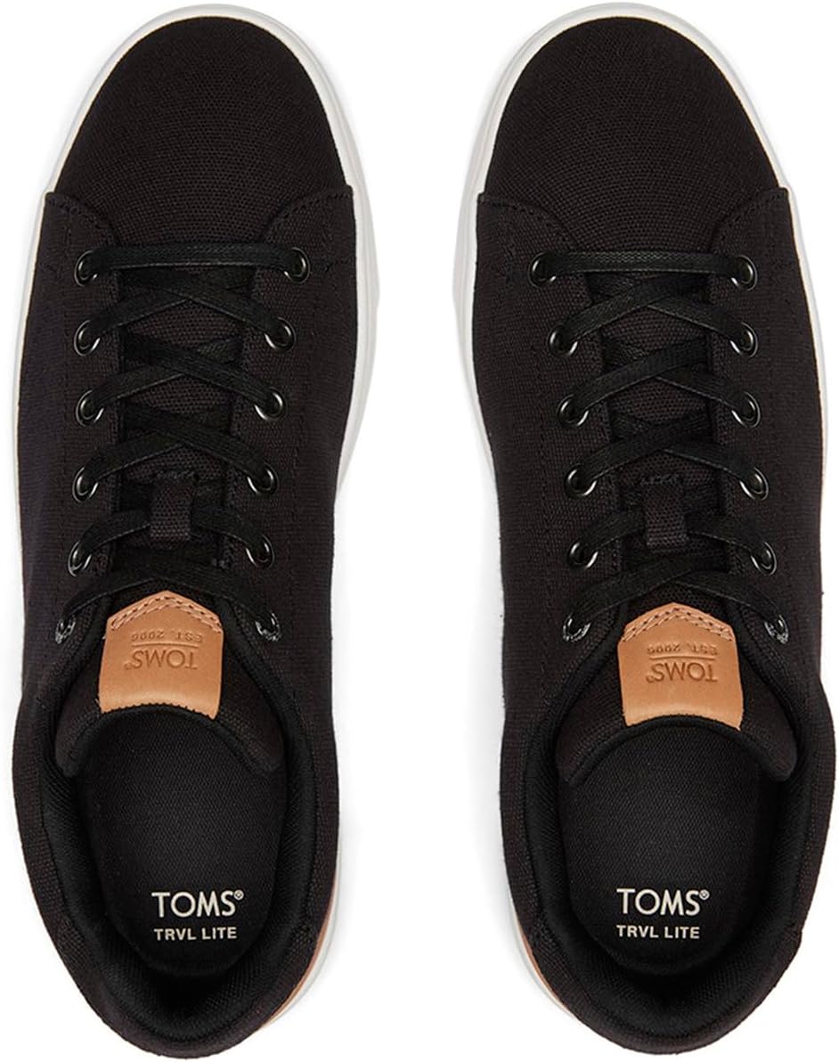 Мужские кроссовки TOMS Trvl Lite Low на шнуровке, черный — фото 4