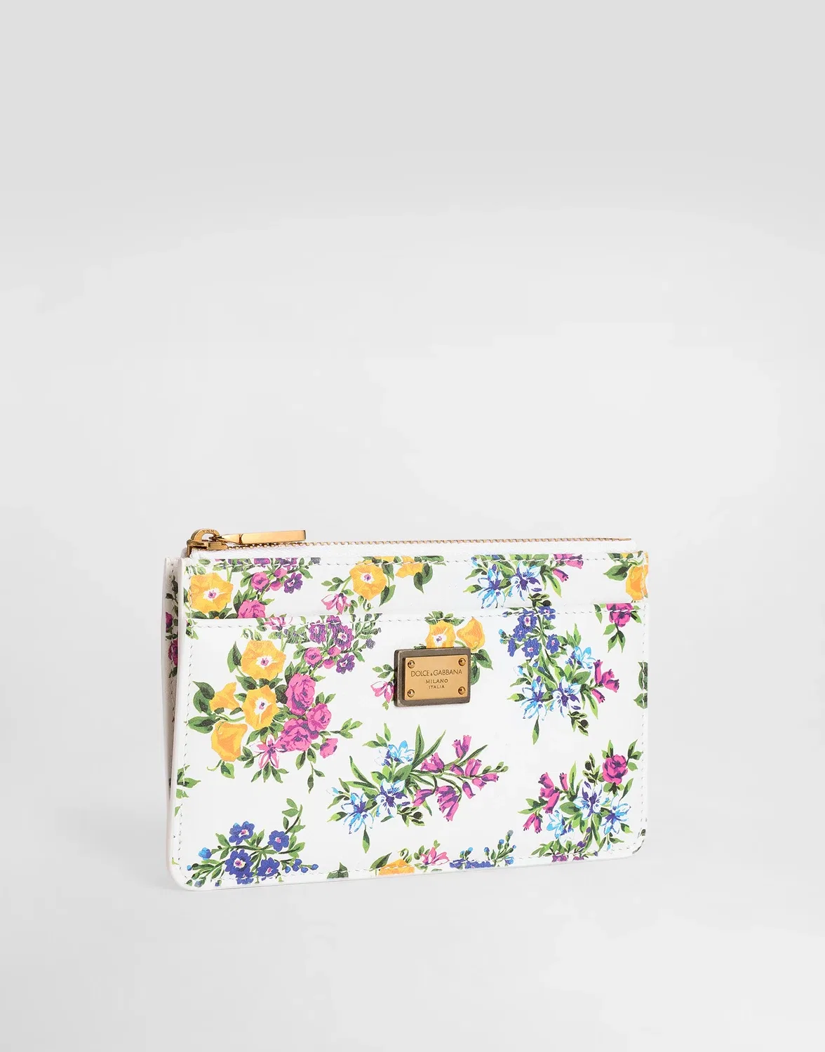 Кардхолдер из печатной телячьей кожи DOLCE & GABBANA, мультицвет — фото 2
