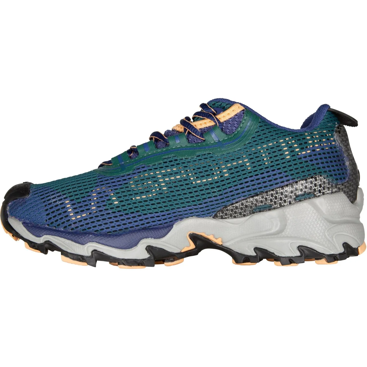Женские кроссовки для трейлраннинга Wildcat 2.0 GTX La Sportiva, Jungle/Cobalt Blue — фото 2