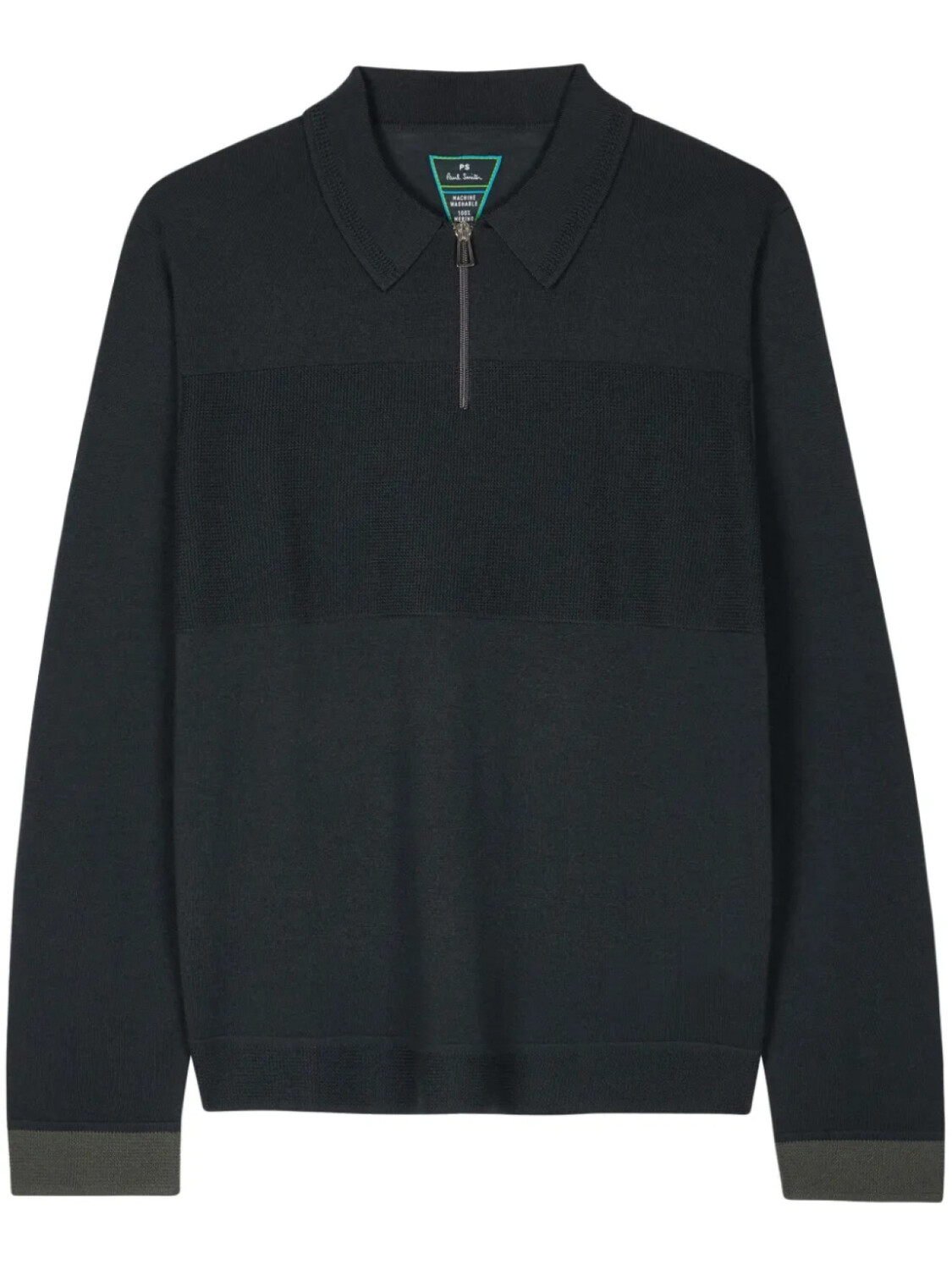 

Рубашка поло из мериносовой шерсти PS Paul Smith, серый