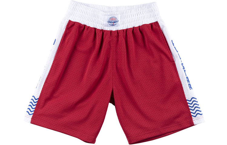 

Mitchell Ness Мужские баскетбольные шорты Mitchell & Ness, красные