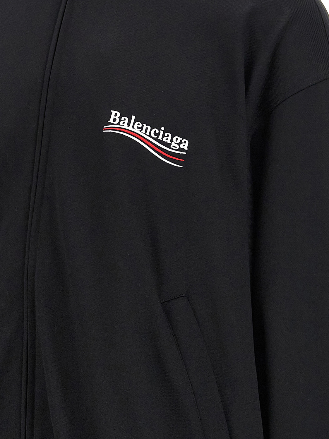 Свитшот с вышивкой логотипа BALENCIAGA, черный — фото 4