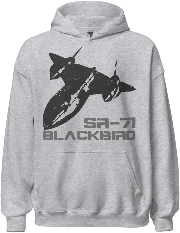 Generic Толстовка с силуэтом самолета SR-71 Blackbird CIA USAF