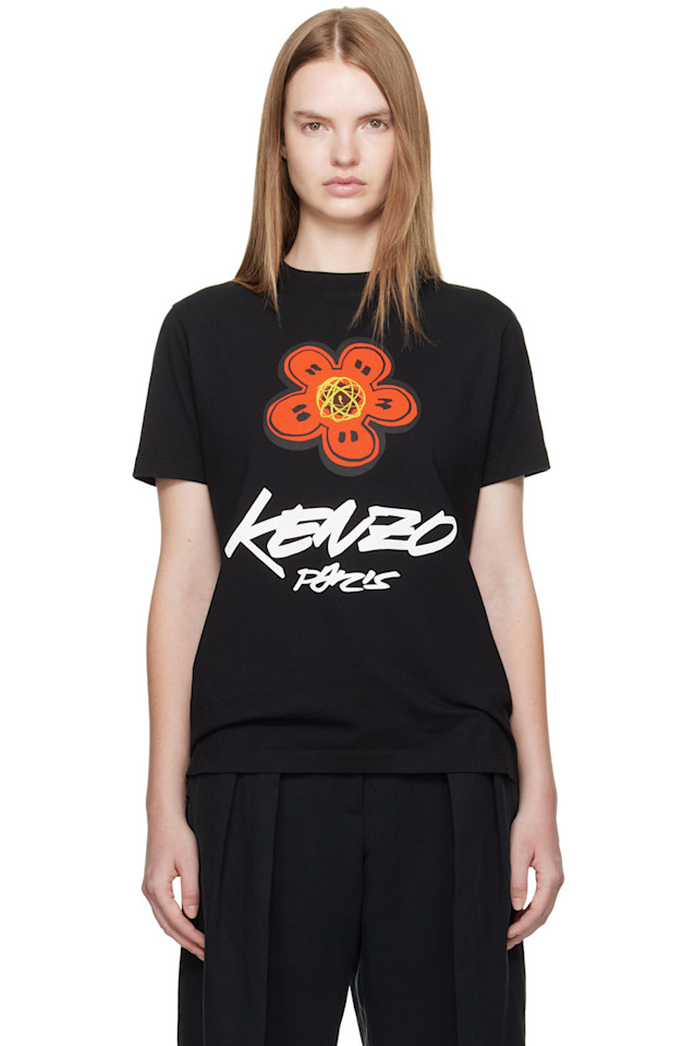 

Футболка Kenzo Paris Futura 2000 года свободного кроя, черный