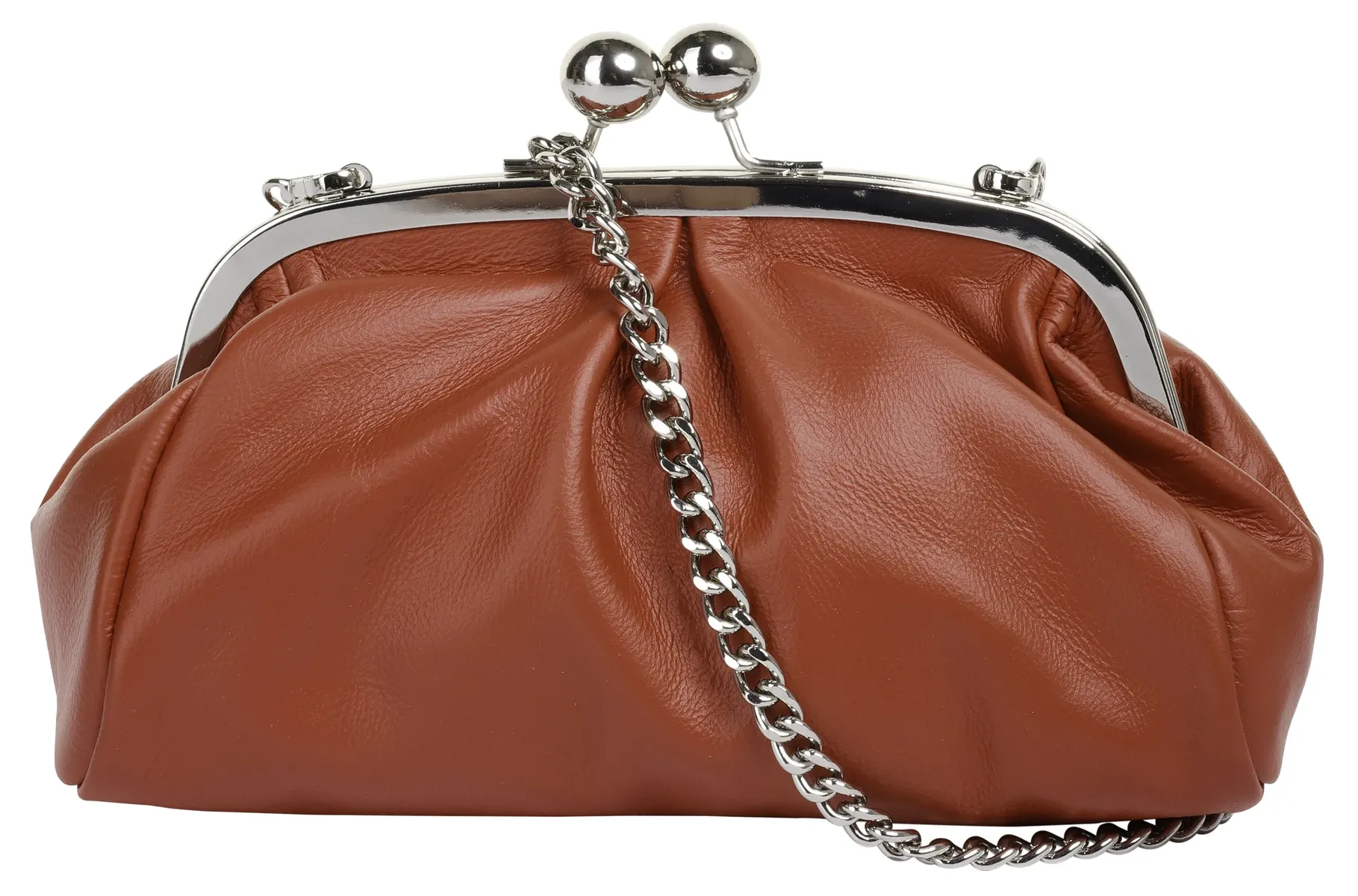 

Сумка через плечо Samantha Look, натуральная кожа, производство Италия, цвет Cognac