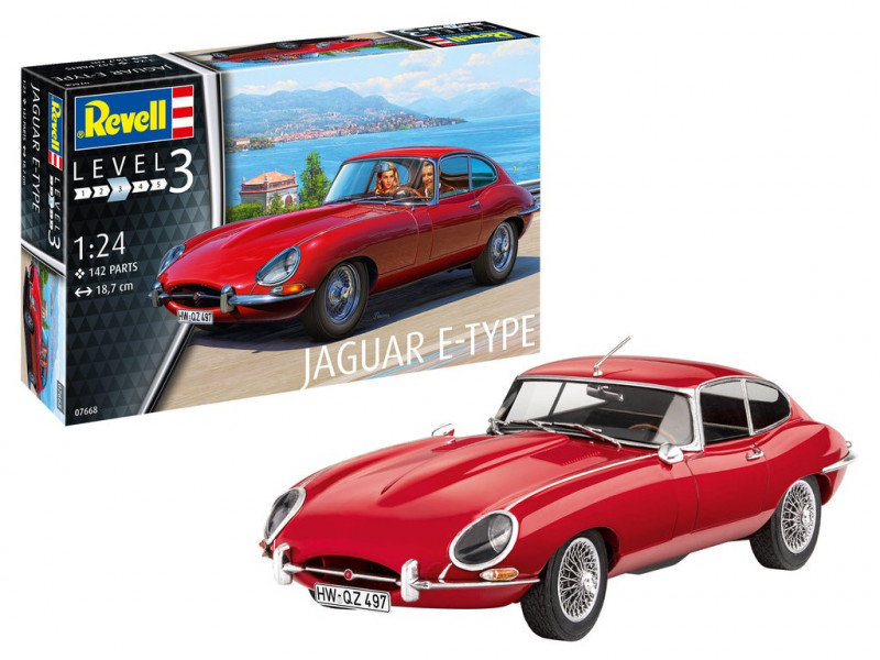 

Revell, Jaguar E-Type Coupe, Модельный комплект