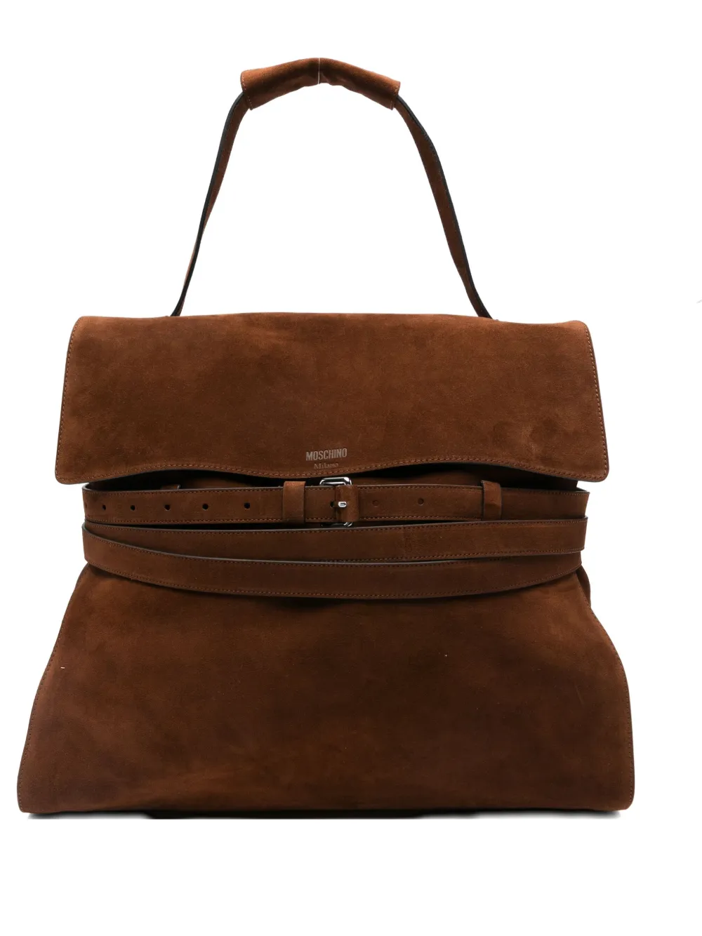 

Сумка-тоут среднего размера Moschino, коричневый