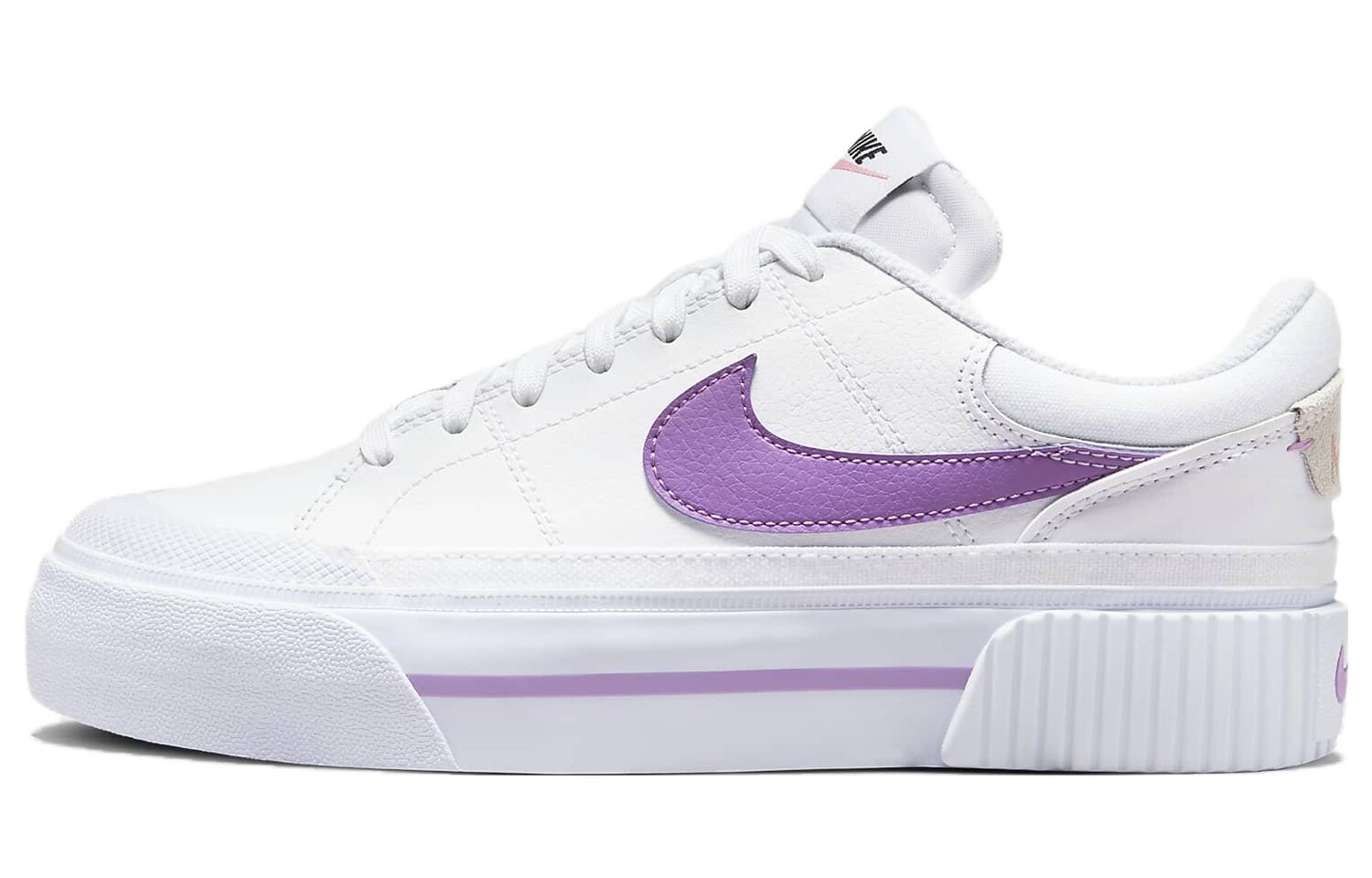 Женские кроссовки для скейтбординга Nike Court Legacy, белый/фиолетовый