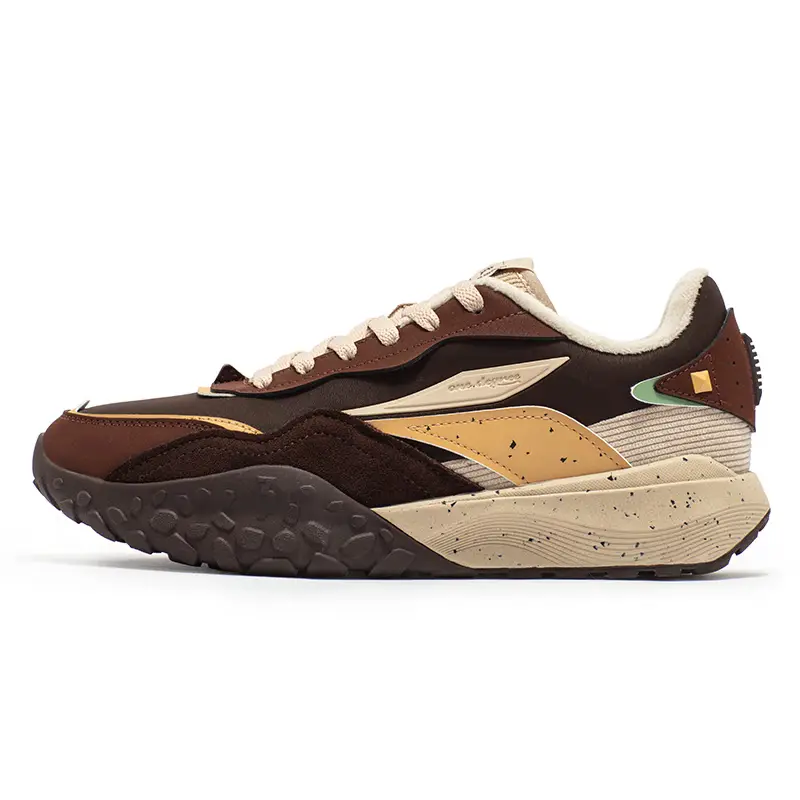 

361° Низкие повседневные туфли с противоскользящим и износостойким покрытием, мужские, коричневые