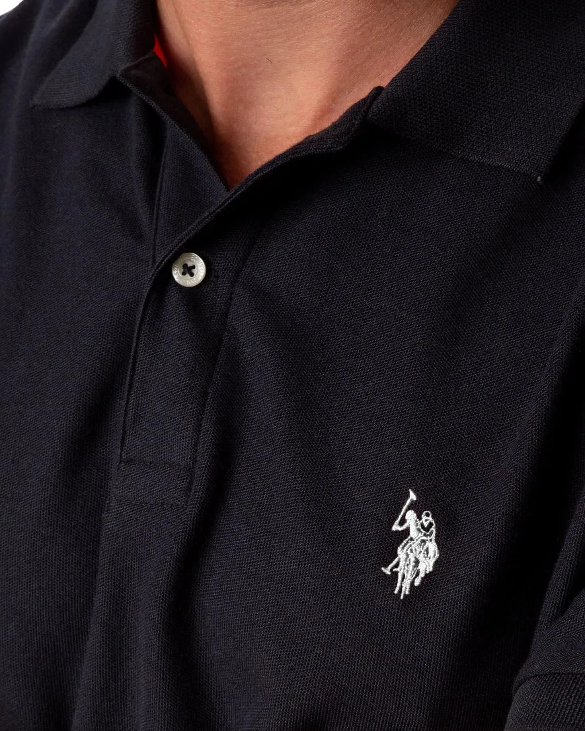Однотонная рубашка-поло пике ULTIMATE от US Polo Assn U.S. POLO ASSN. — фото 3