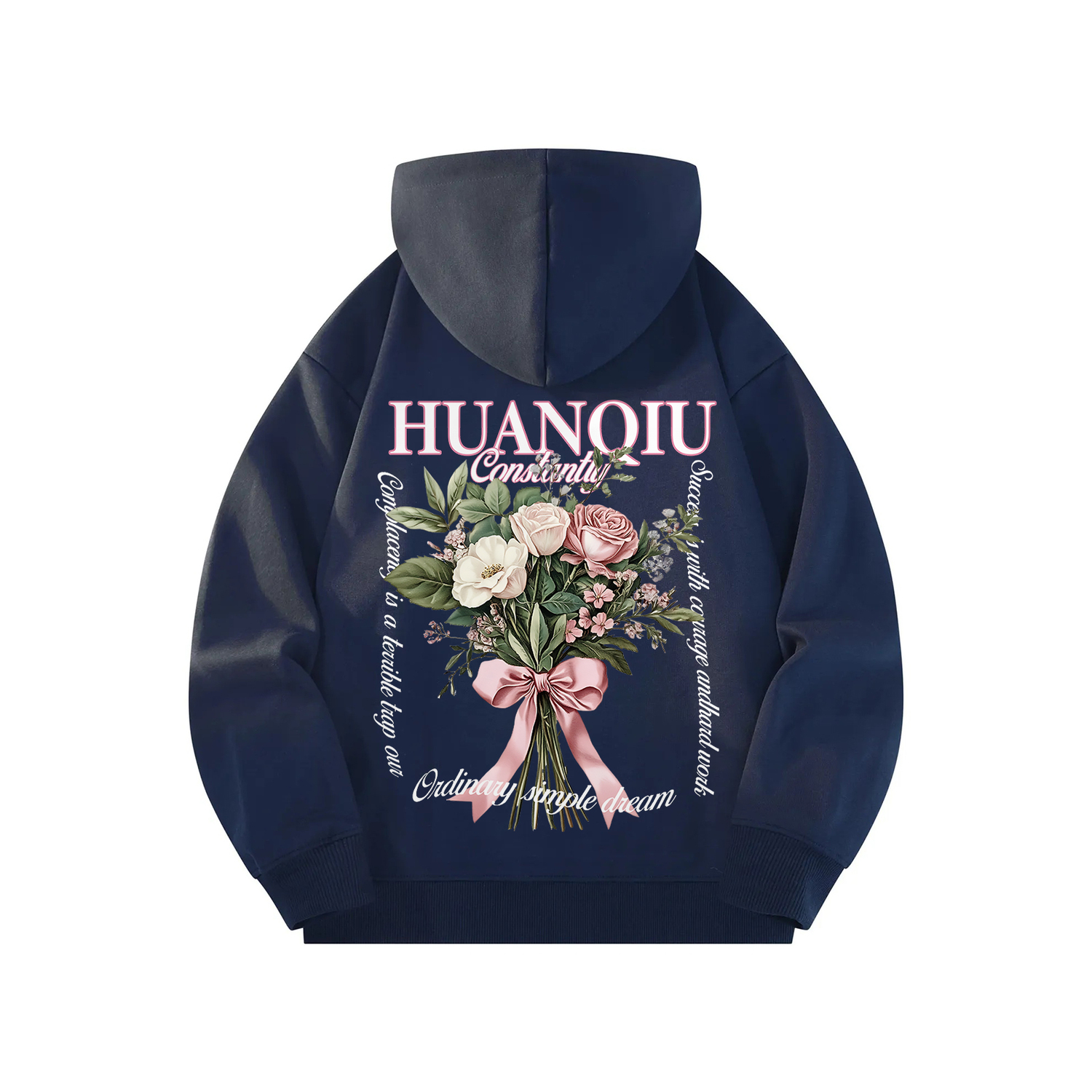 

Толстовка Unisex Hooded Moderate Heavyweight HUANQIU, темно-синий