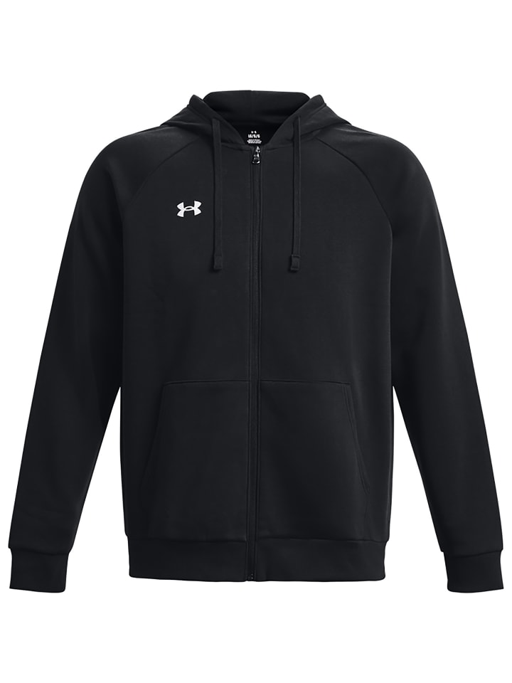

Толстовка UA RIVAL FLEECE FZ с длинным рукавом, черная Under Armour