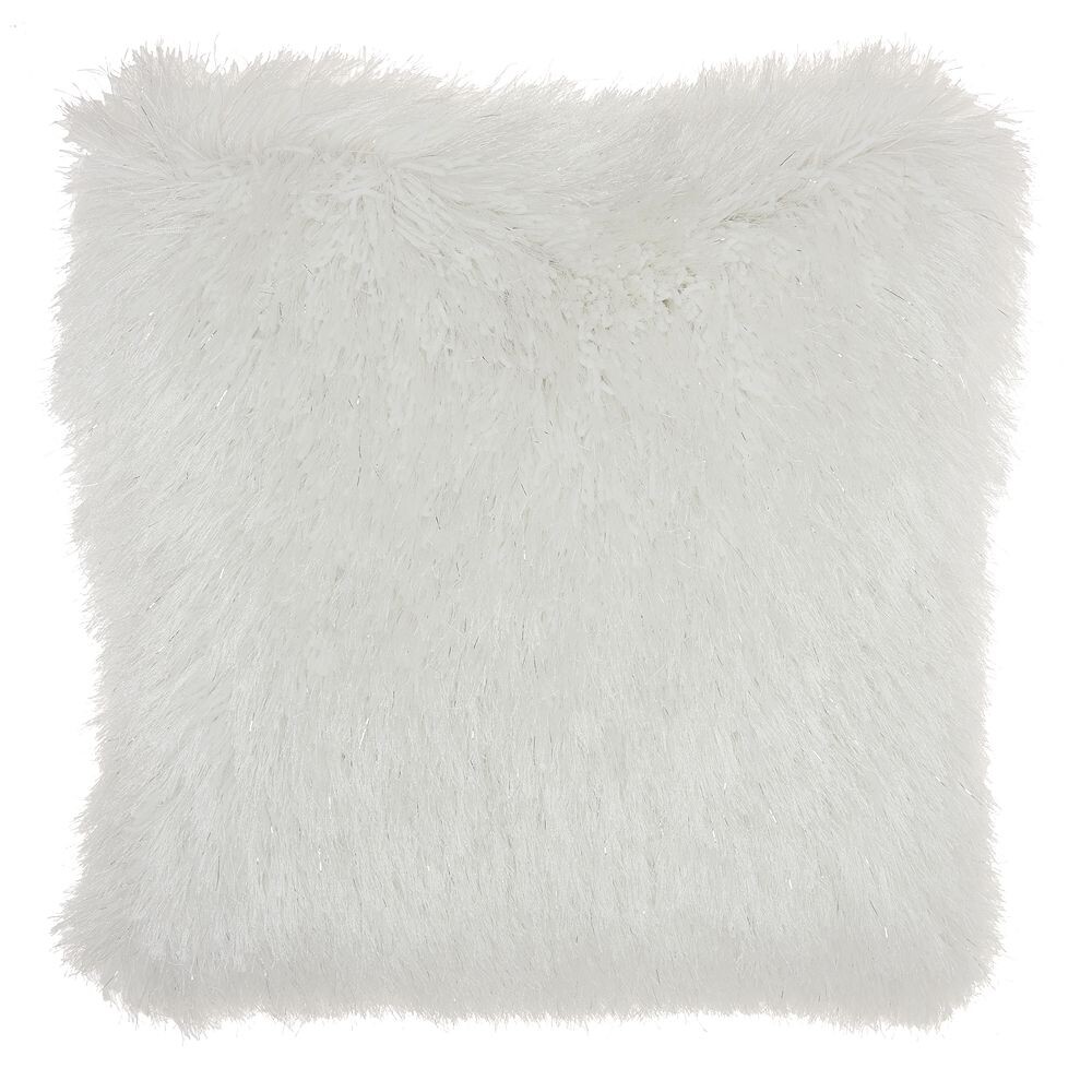 

Декоративная подушка Mina Victory Yarn Shimmer Shag II, белый