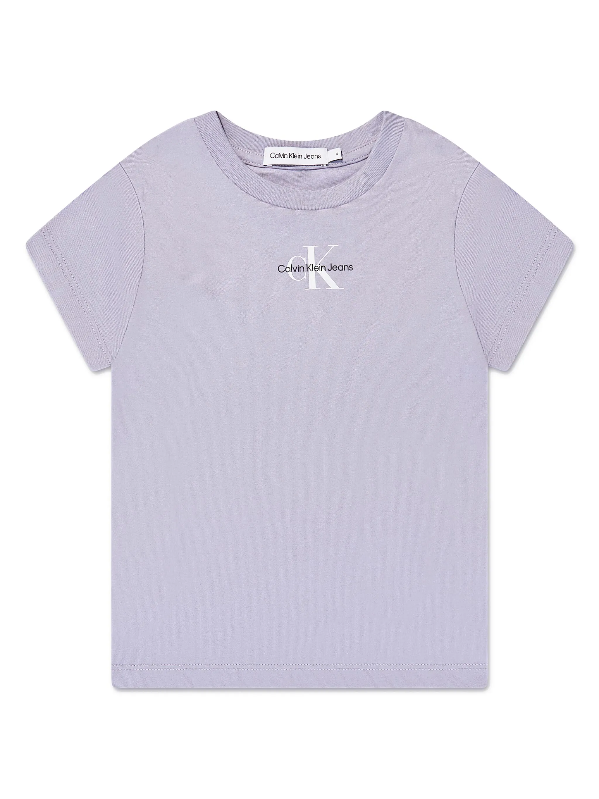 

Футболка с логотипом Calvin Klein Kids, фиолетовый