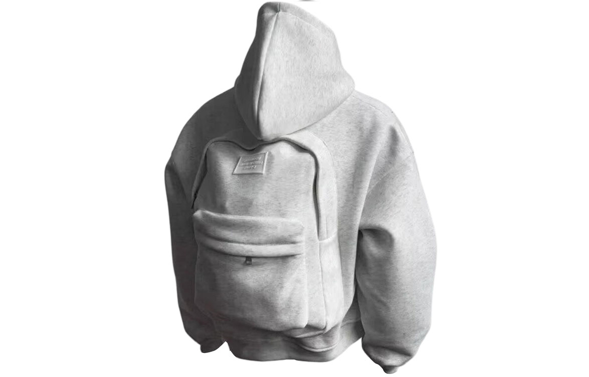 

ZIAREL Свитшот Unisex Gray [Removable Logo] худи кардиган