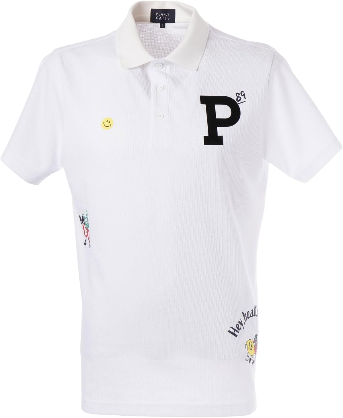 

Мужская рубашка-поло с коротким рукавом Parly Gates 053-5160513 (из эластичной вафельной сетки) / для гольфа Pearly Gates, белый