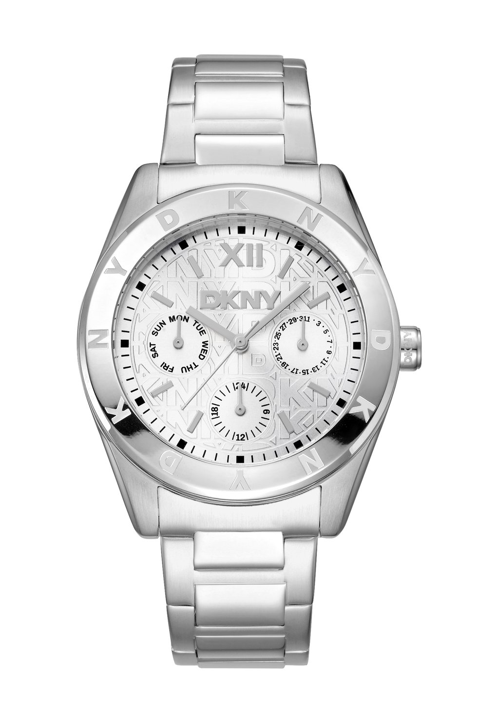 

Часы с хронографом DKNY, серебряный