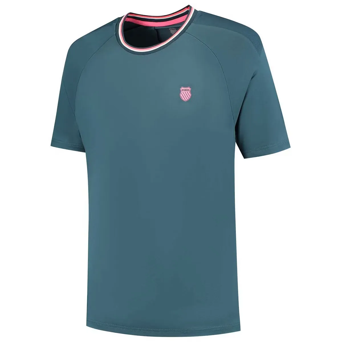 

Мужская футболка Hypercourt Mesh Crew 4 K·Swiss для тенниса и паделя K-Swiss, бирюзовый
