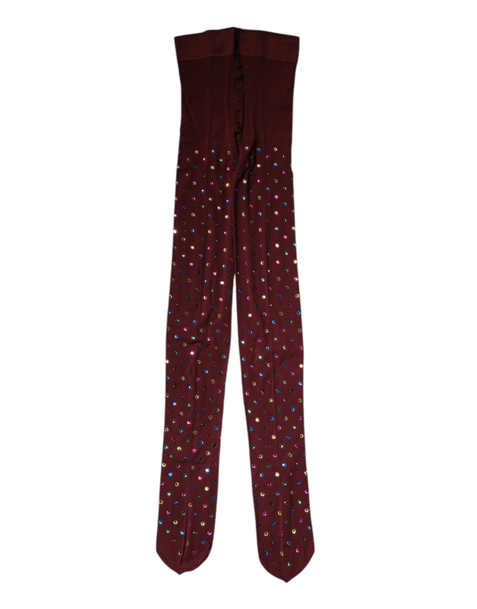 

Колготки из нейлона Maroon с кристаллами Dolce & Gabbana