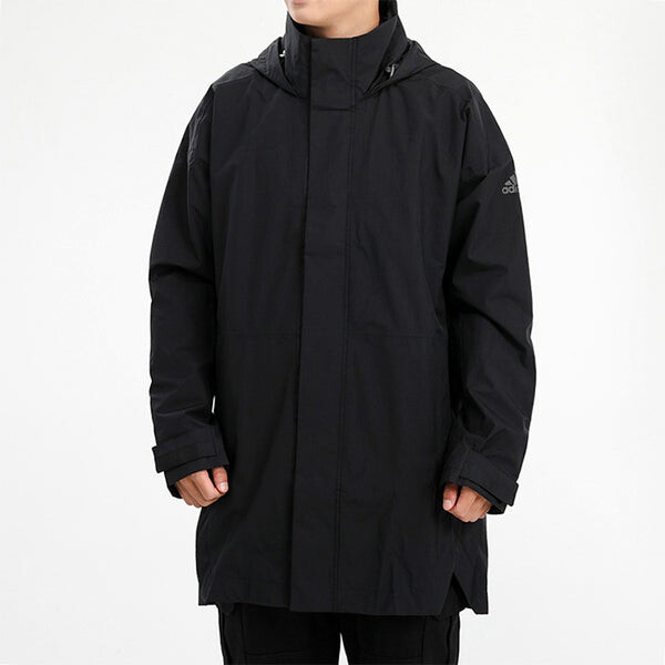 Куртка adidas Urban Parka R.R Hooded Sports Tatting Sports Coat Men Black, черный — фото 3