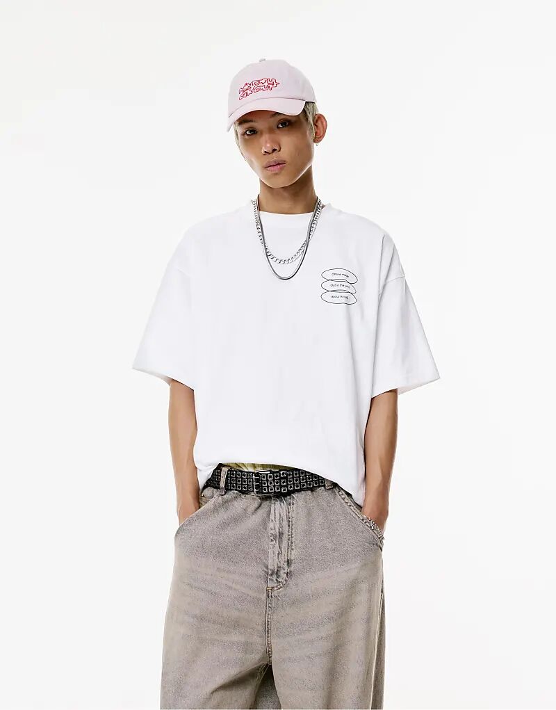 

Футболка Pull&Bear Stwd Ghost Mode цвета «кремовый»