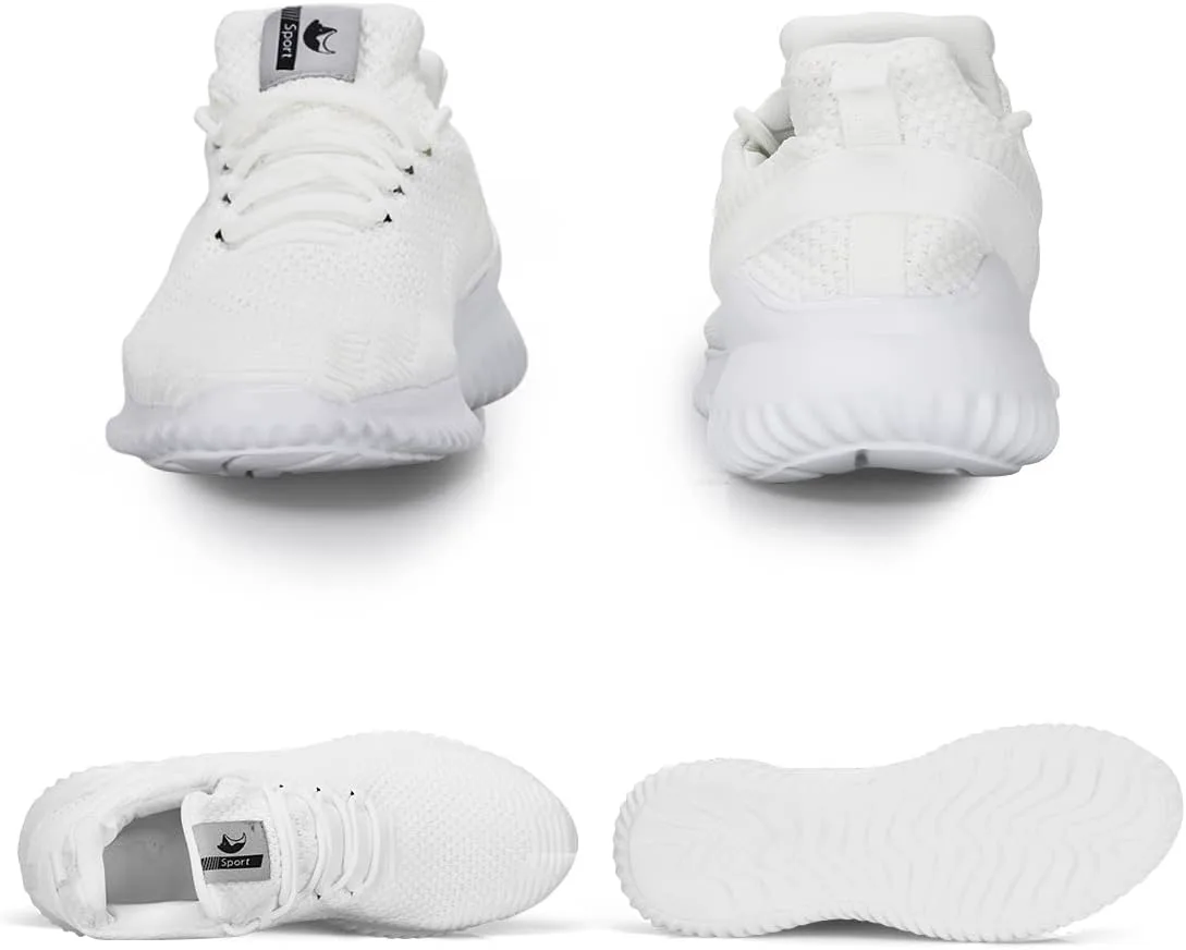 

Кроссовки Flysocks для мужчин с легкой посадкой, нескользящие рабочие туфли, легкие дышащие сетчатые кроссовки для повседневной носки, тенниса, бега и ходьбы, белый