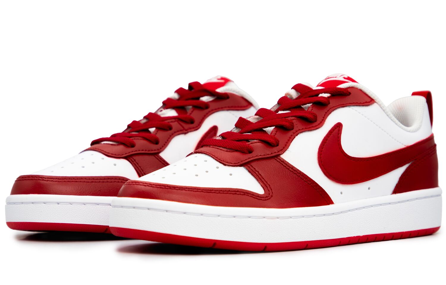 Court Borough Good Fortune And Prosperity Абразивостойкие Легкие Амортизирующие Противоскользящие Низкие Nike, белый красный — фото 4
