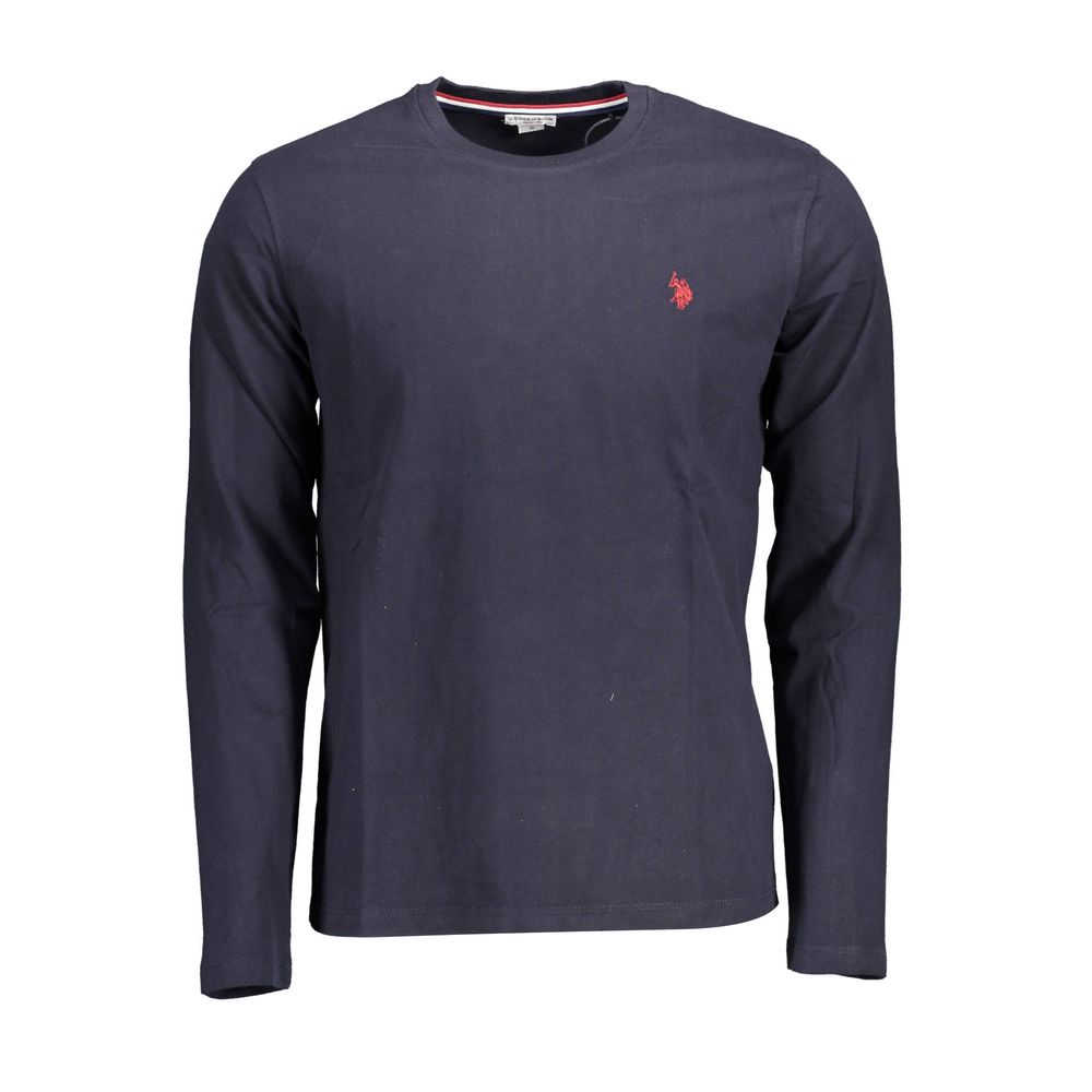 

Синяя хлопковая футболка U.S. Polo Assn., синий