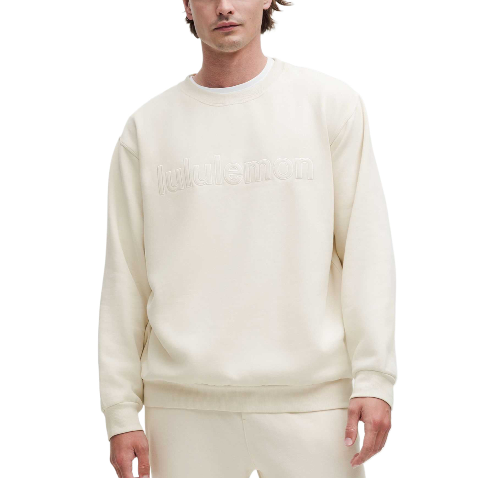 

Lululemon Свитшот Steady State мужской светло-бежевый/LTIV