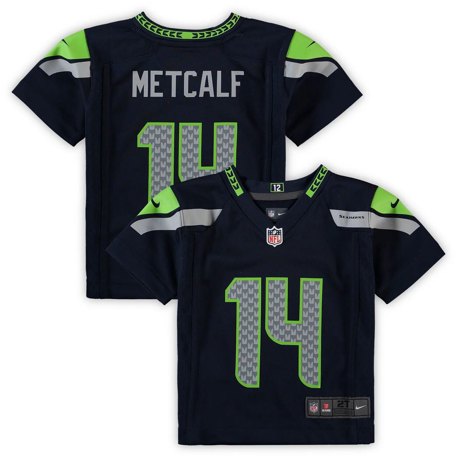 

Джерси для малышей Nike DK Metcalf College Navy Seattle Seahawks Game Джерси Nike