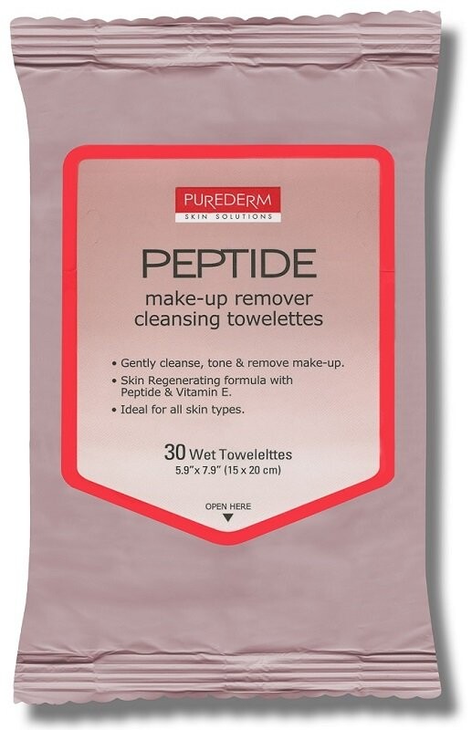 

Purederm, Салфетки для снятия макияжа с пептидами, 30 шт