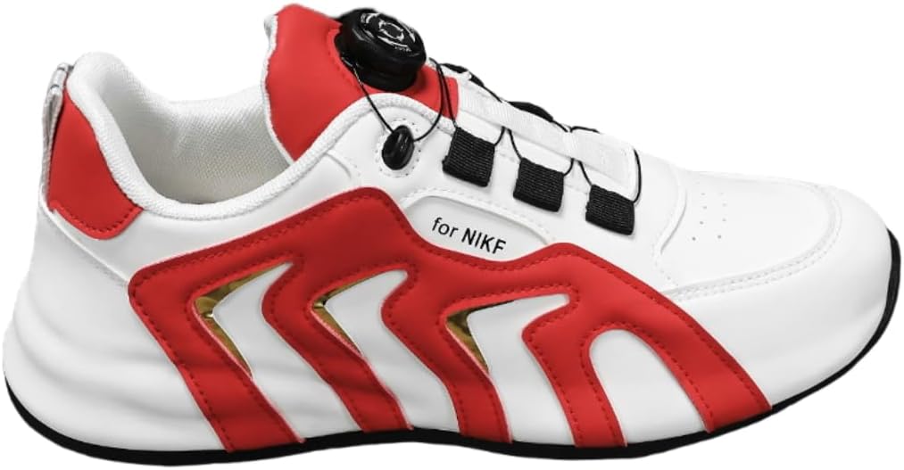 

Мужские кроссовки Lexamen больших размеров, тенденционные, с середины голенища, легкие, нескользящие, для повседневной носки и прогулок, шнуровка, контрастная раскраска, красный