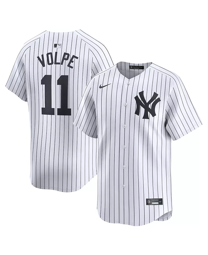 

Мужская белая домашняя лимитированная джерси New York Yankees с именем Anthony Volpe Nike