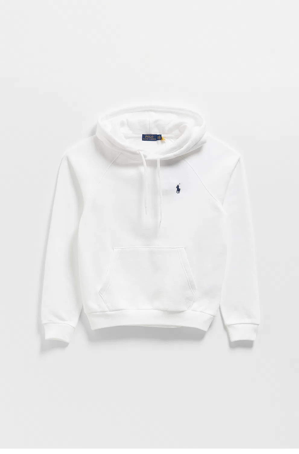Женская флисовая худи-пуловер белого цвета от Polo Ralph Lauren — фото 3