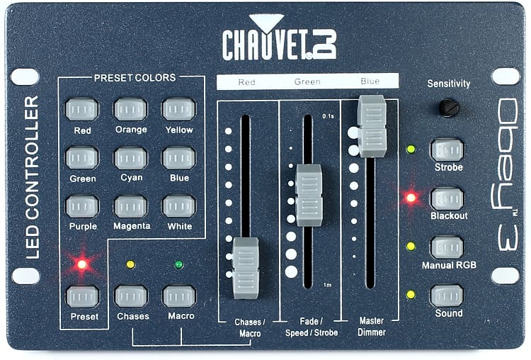 

Контроллер освещения Chauvet Obey 3 DMX Lighting Controller