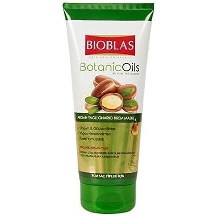 BIOBLAS Кондиционер с аргановым маслом для ухода за волосами, подходит для всех типов волос, восстанавливает от линии роста волос до кончиков, 250 мл — фото 2