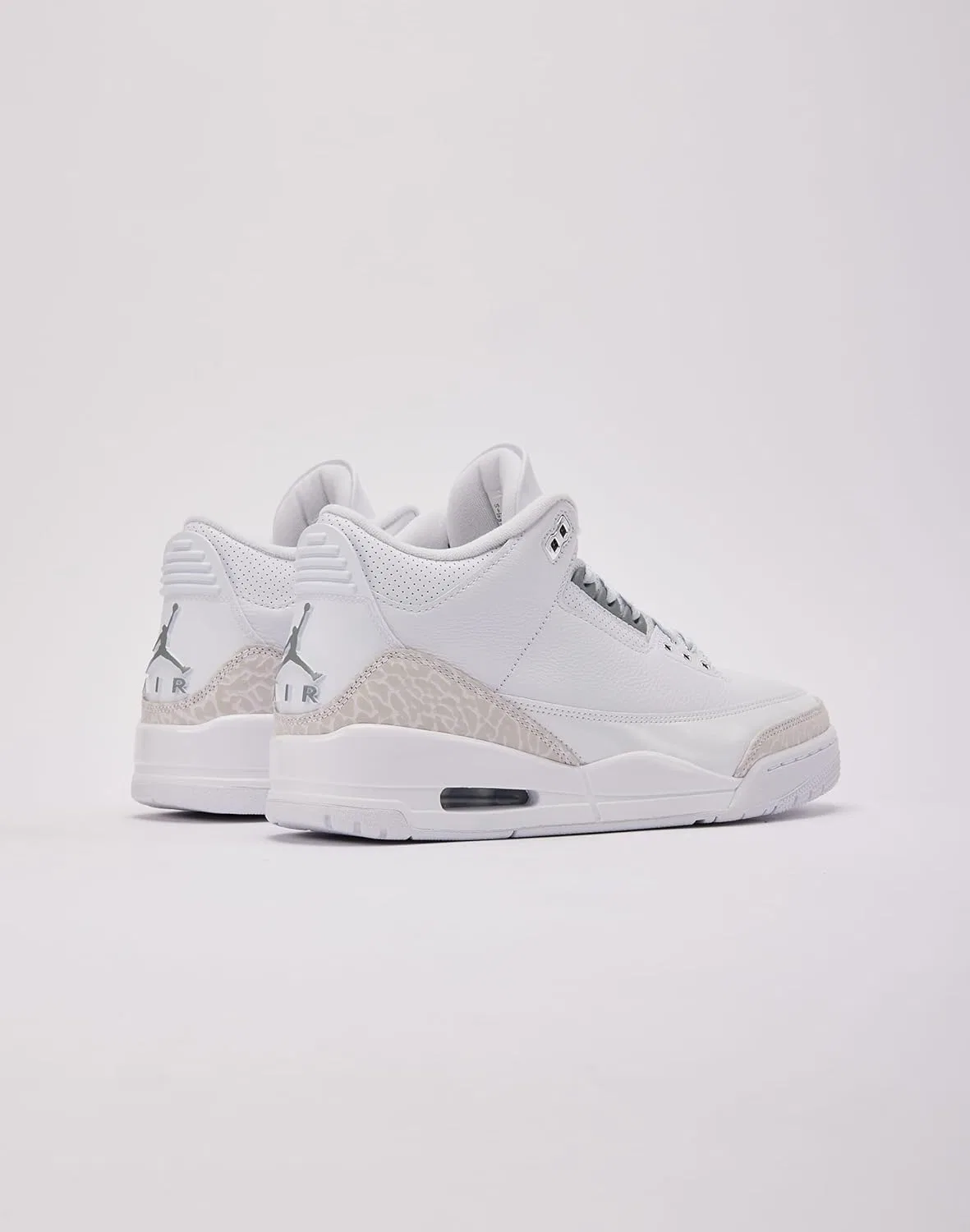Мужские кроссовки Nike Air Jordan 3 Retro, White/Metallic Silver — фото 3
