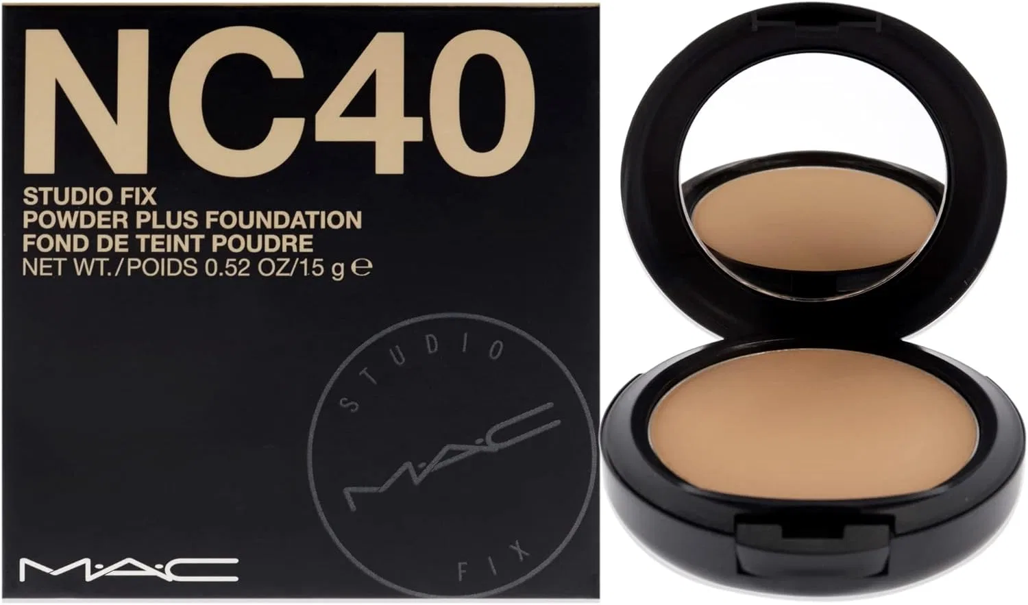 Тональная пудра MAC Studio Fix Powder Plus Foundation 15 г NC40