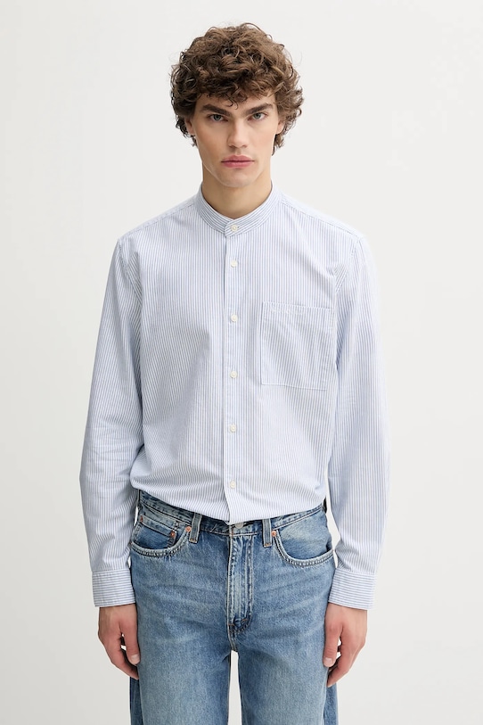 

Хлопковая рубашка Marc O'Polo, синий