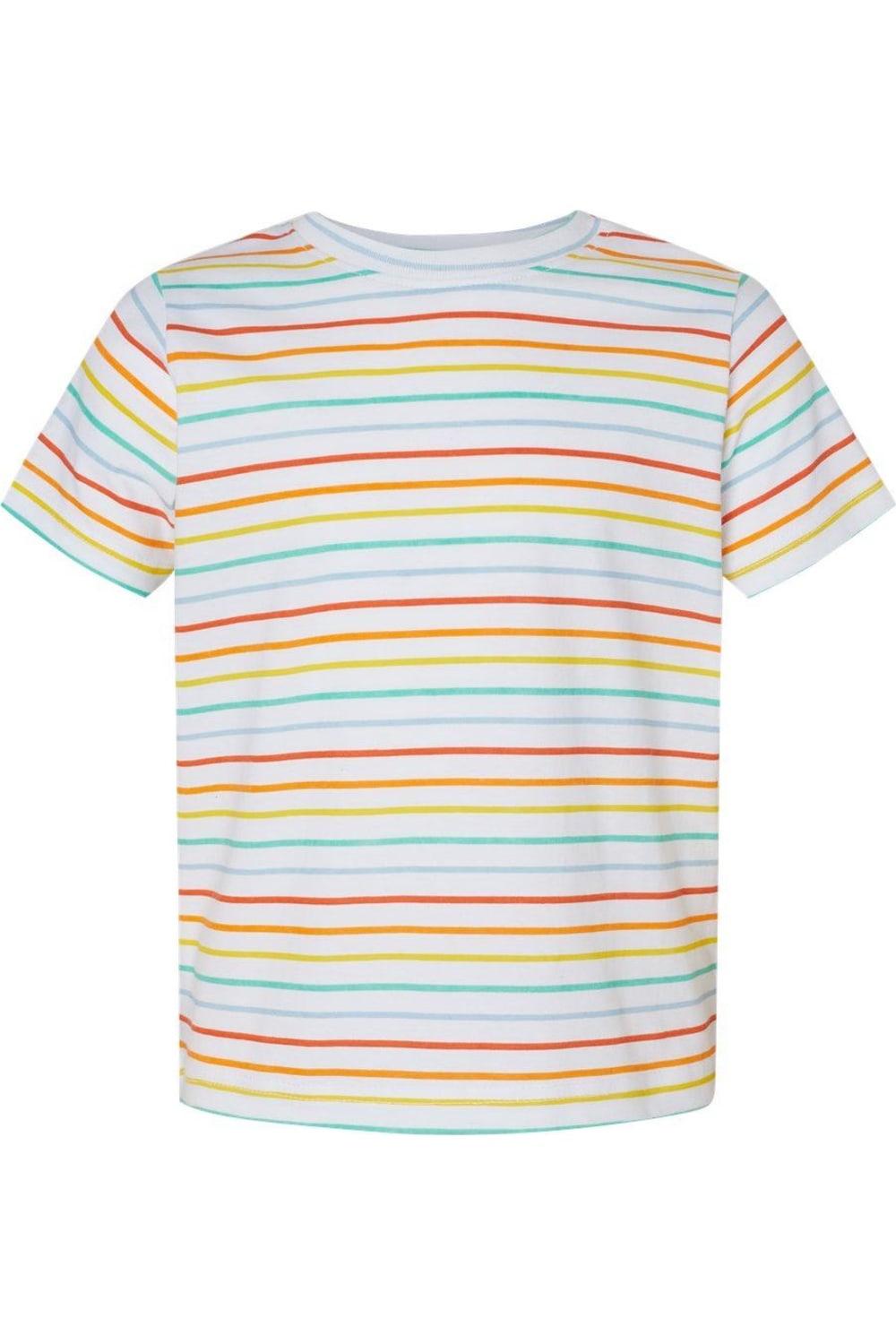 

Футболка из тонкого трикотажа для малышей Rabbit Skins, цвет rainbow stripe