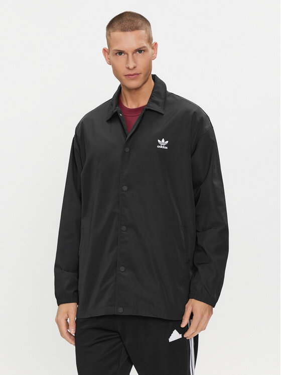 Демисезонная куртка regular fit Adicolor Classics Trefoil Coach Jacket IA6371 Adidas, черный
