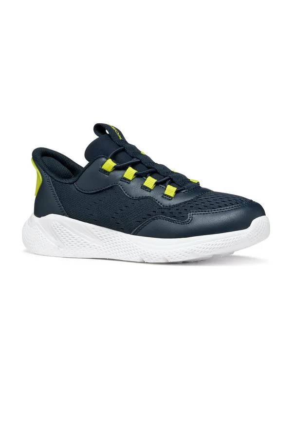 Кроссовки sprintye fast in b без шнурков Geox, Navy Lime — фото 2