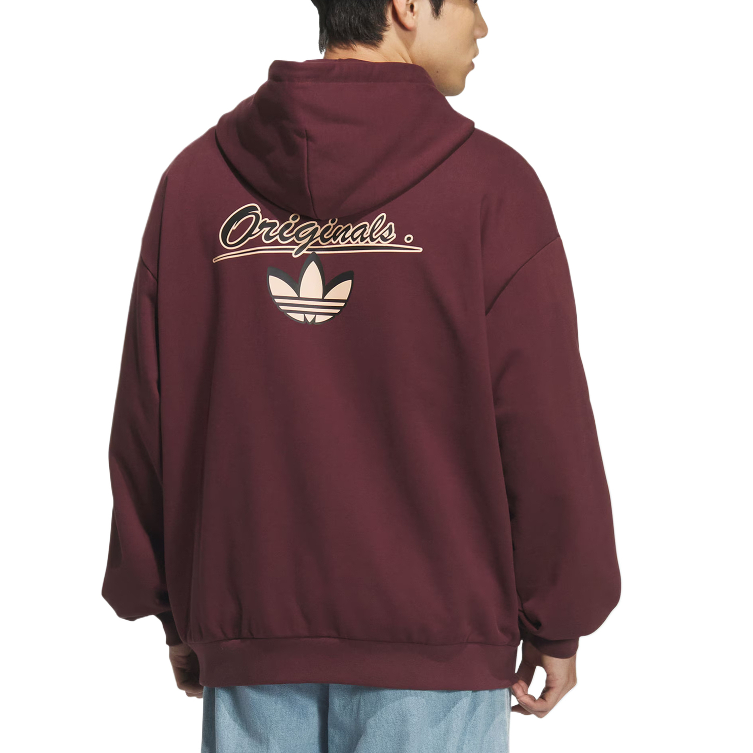 Adidas Originals Толстовка GFX FZ HD мужская, Aurora Gemstone Red — фото 3