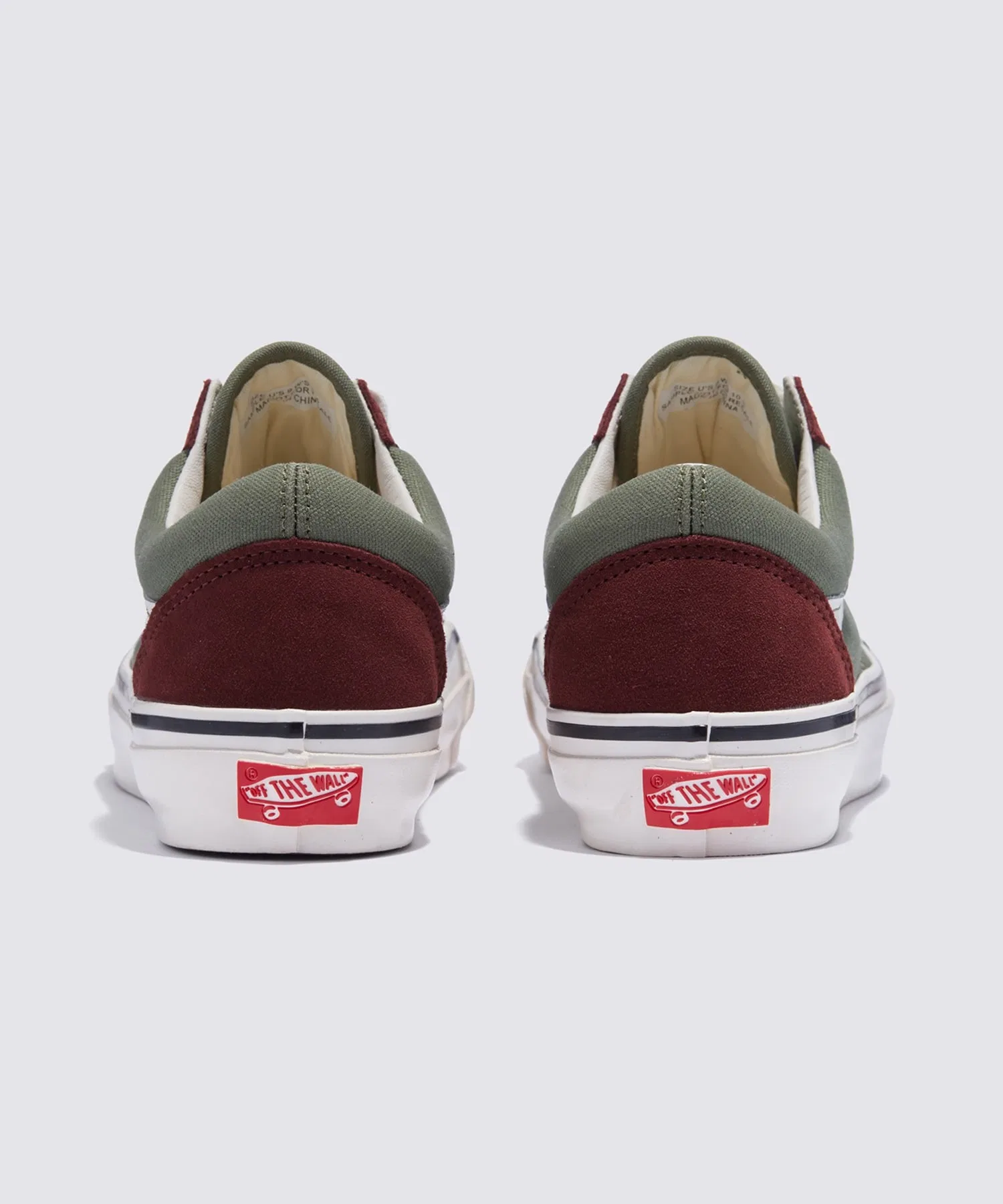 Унисекс кроссовки VANS Old Skool коричнево-зелёные — фото 4